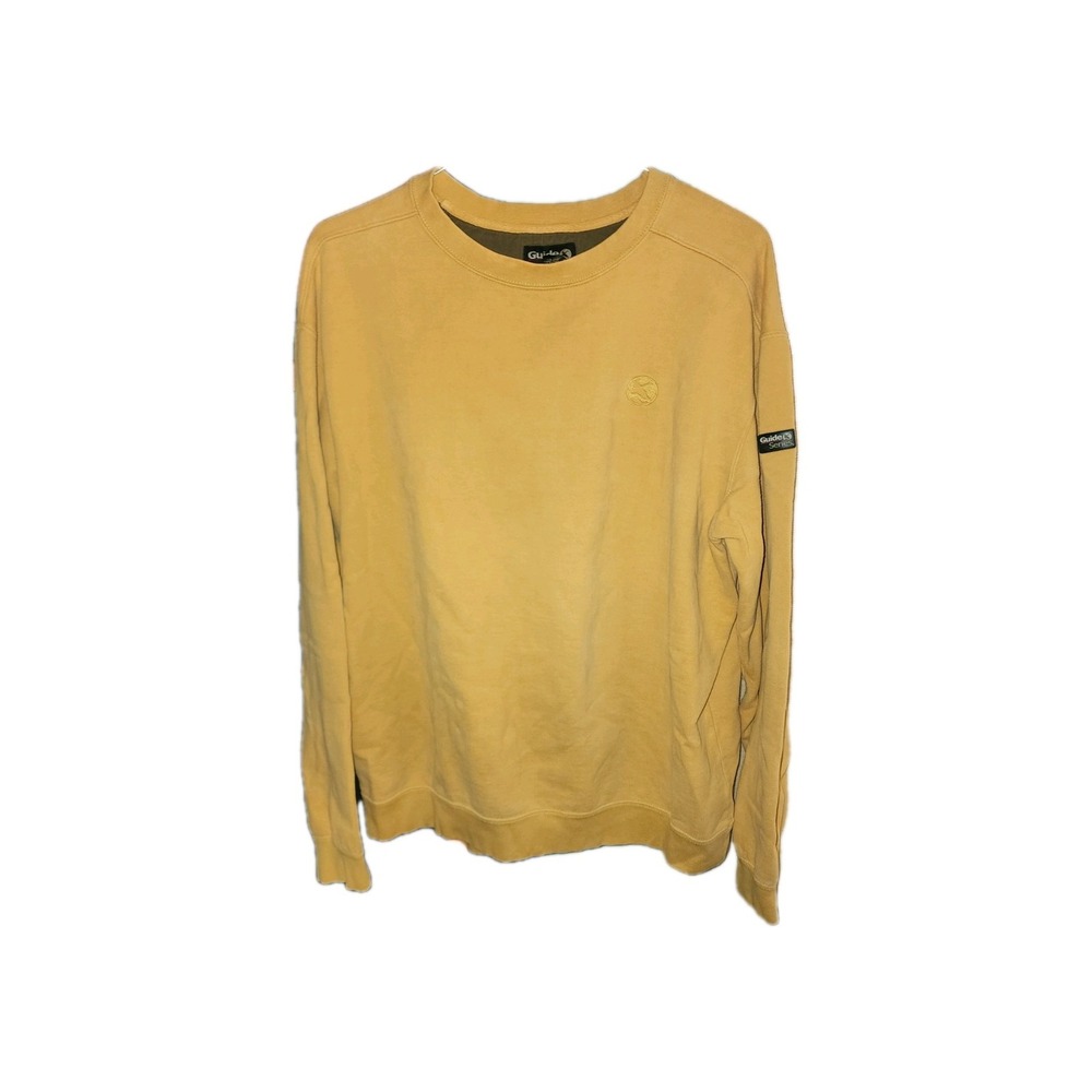 Men's Crew Neck Pullover Sweatshirt  Size LT Golden Yellow Guide Series